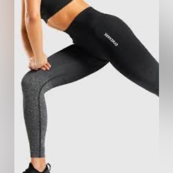 2/40$ Women’s Gymshark Adapt‎ leggings black gray Ombre dip-dye seamless size XS - Picture 11 of 14